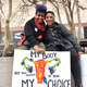Jenna Alvarado (left), 21, and Emery Tilman, 22, from Charleston, S.C.